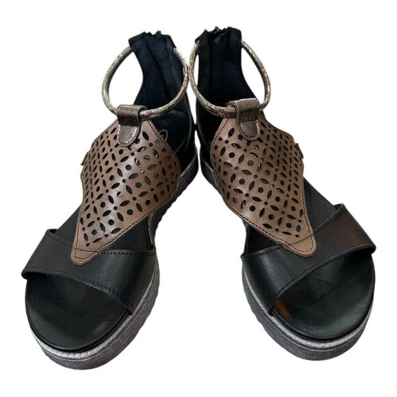 Sheridan Mia Women's Blaze Black Combo Sandals with Box 37 - Picture 3 of 6